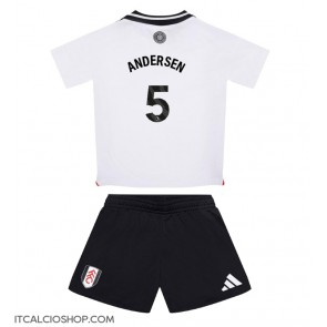 Fulham Joachim Andersen #5 Prima Maglia Bambino 2024-25 Manica Corta (+ Pantaloni corti)